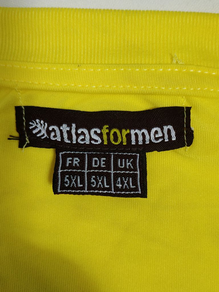 Футболка чоловіча стрейчева жовта ATLAS FOR MEN p-p 5XL - фото фото фото 4