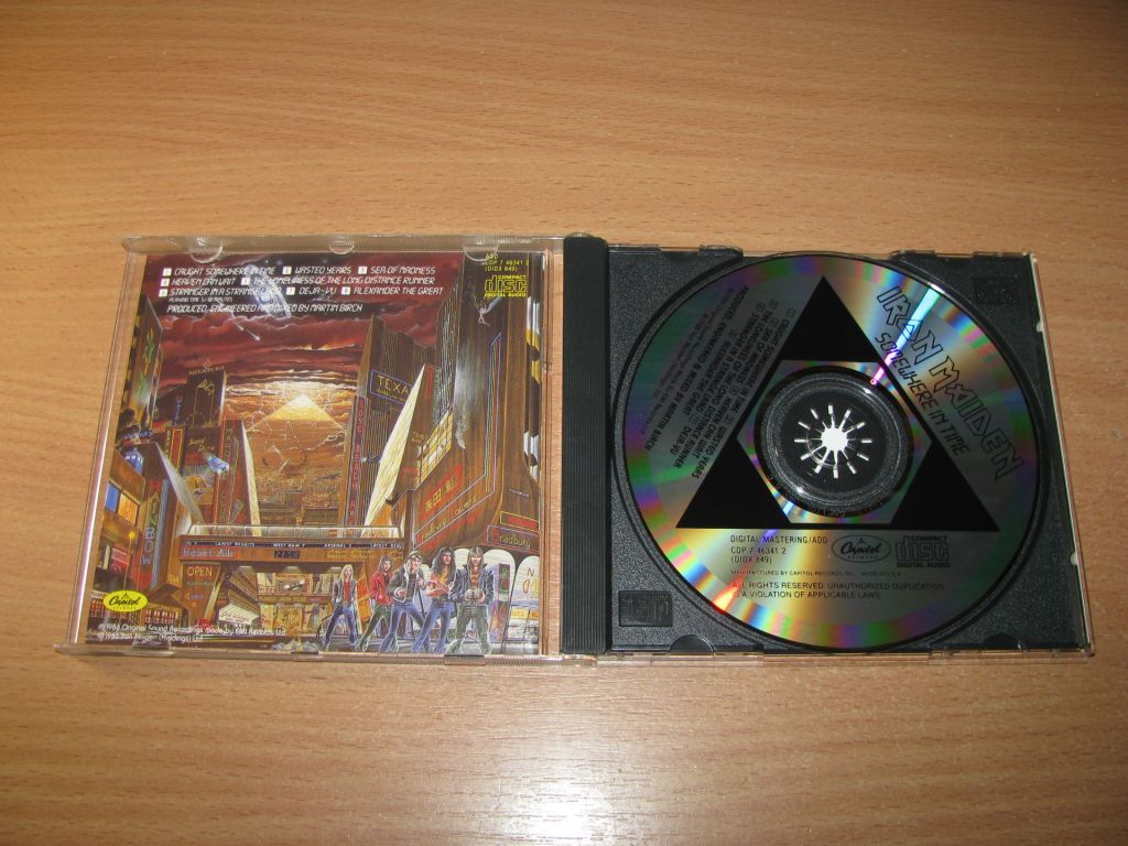 IRON MAIDEN - Somewhere In Time   (1986 EMI 1st press USA) - фото фото фото 1