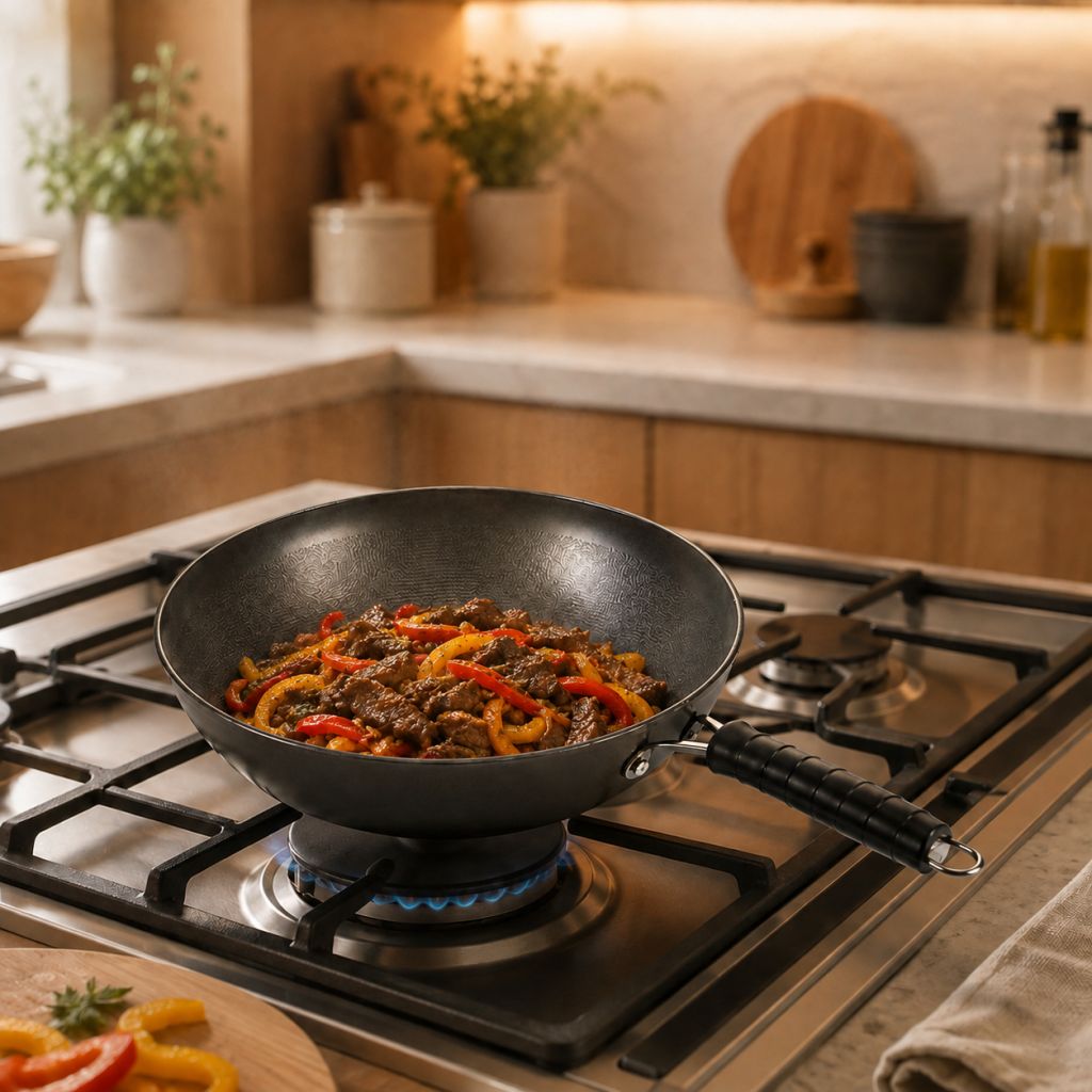 Сковорідка Wok 26X-282 / Пательня антипригарна для кухні глибока 24 см - фото фото фото 2