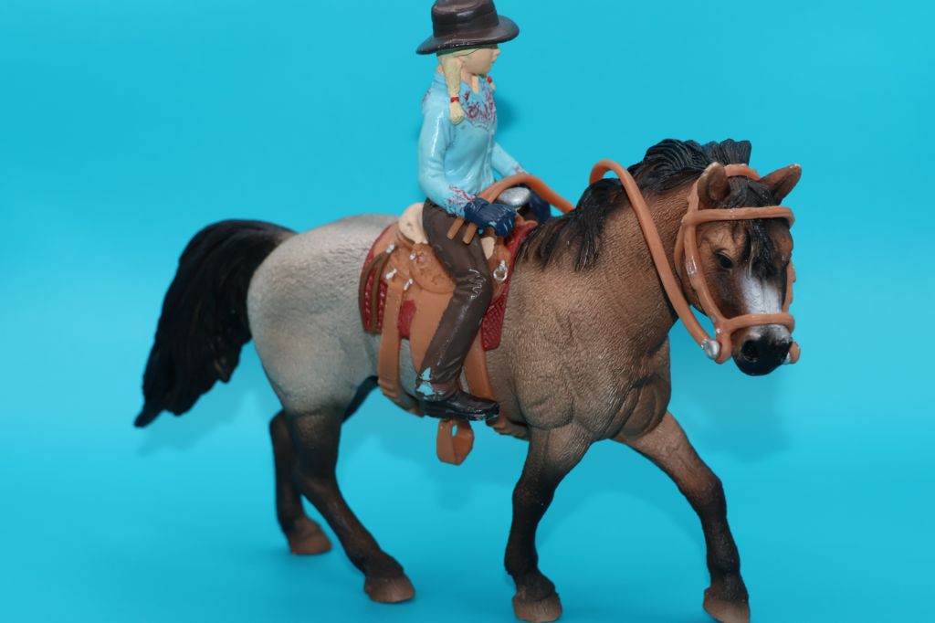наїзниця вершниця на коні SCHLEICH 90-100мм ФРН ФРГ - фото фото фото 1