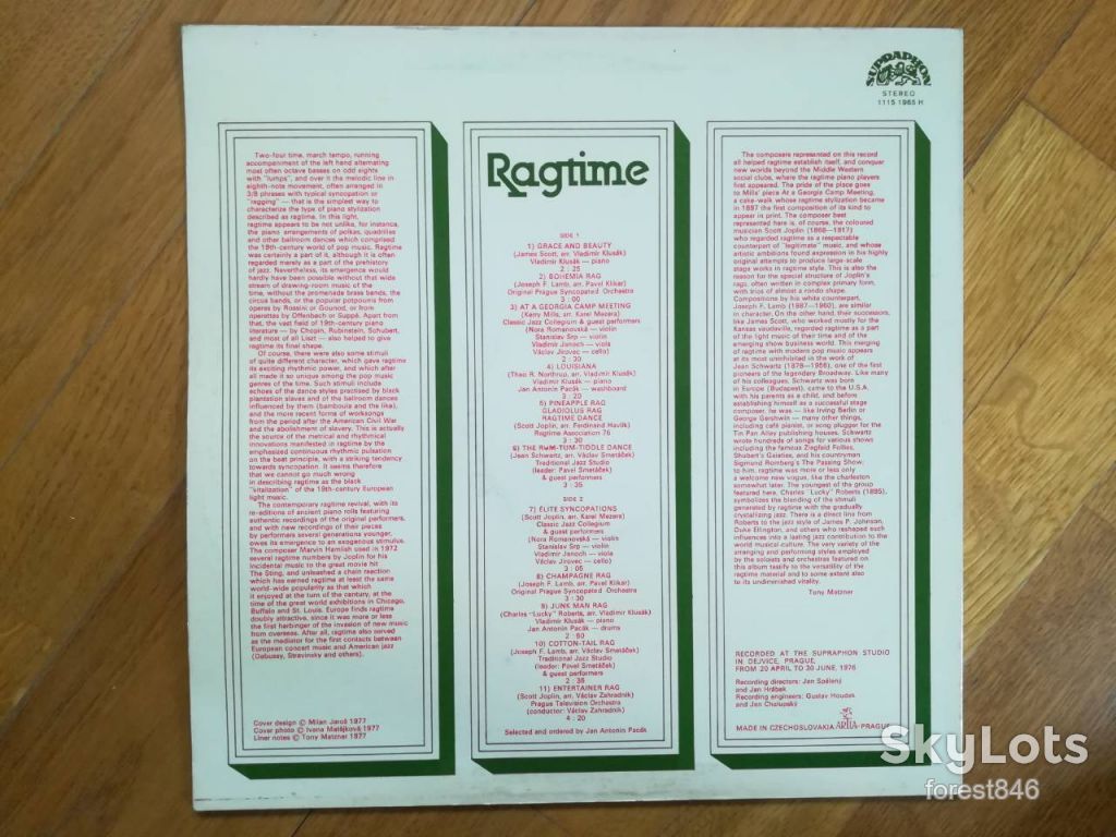 Ragtime   (лам. конв.)  (2)-Ex.+-Чехословакия - фото фото фото 1
