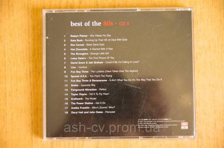 Музичний диск CD. BEST OF THE 80s - CD3 - фото фото фото 2