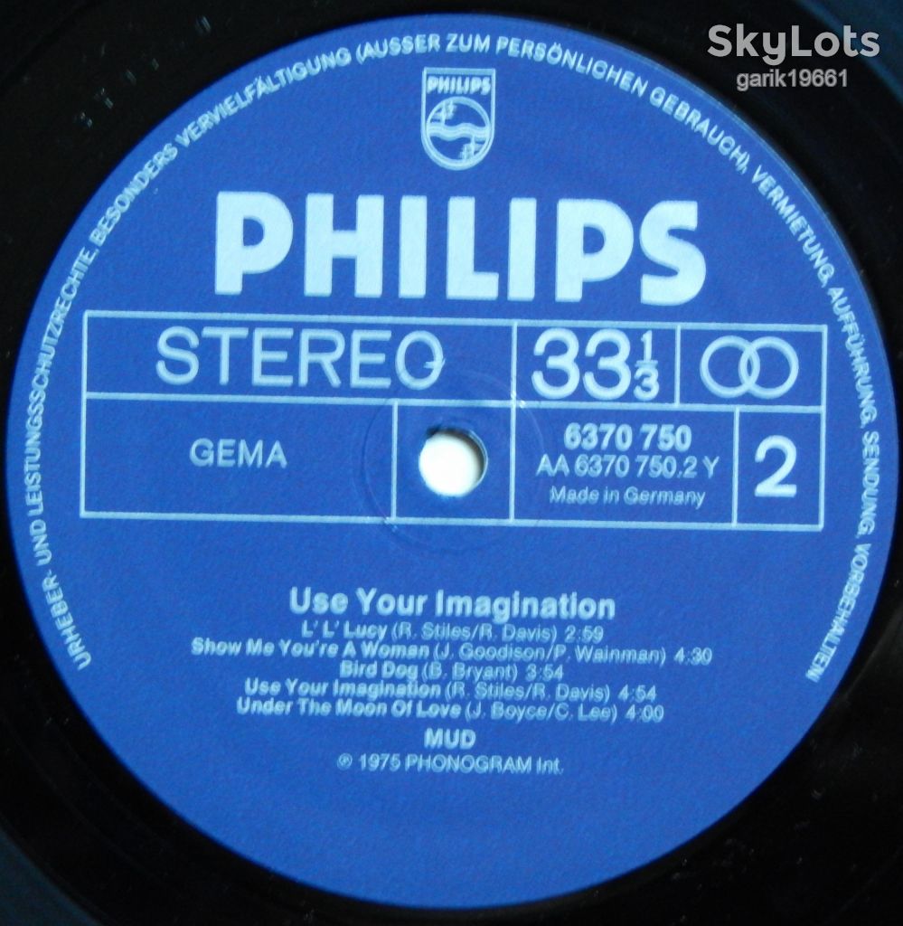 Mud – Use Your Imagination  (Philips – 6370 750, Germany) inner sleeve EX+/NM- - фото фото фото 4