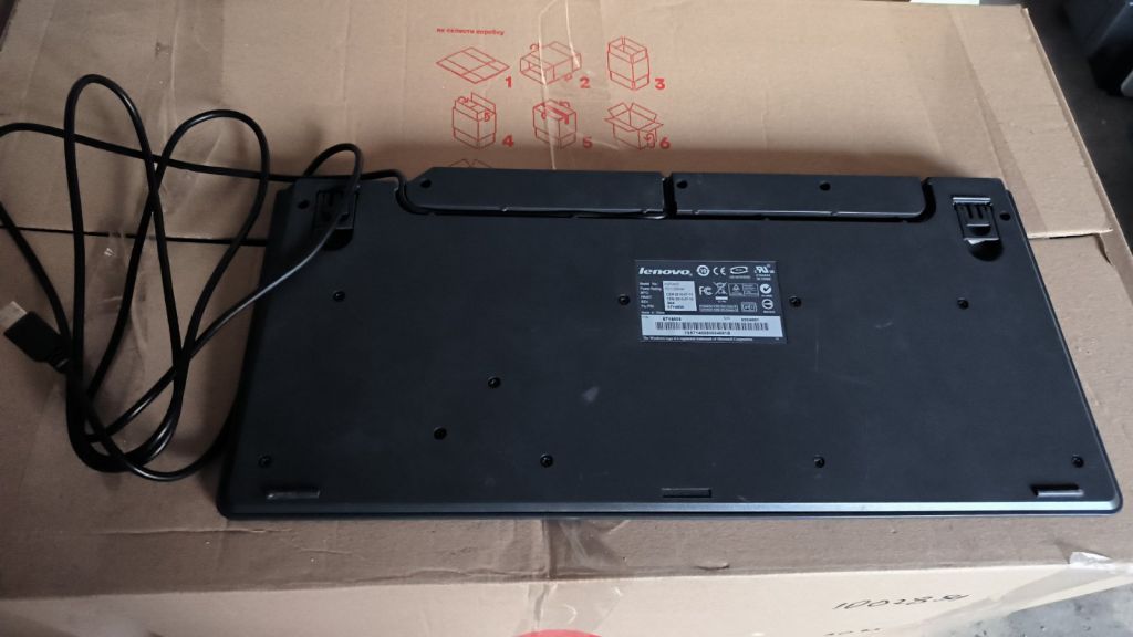 Клавіатура LENOVO  KUF0452 USB. Зі сканером відбитка пальців - фото фото фото 1