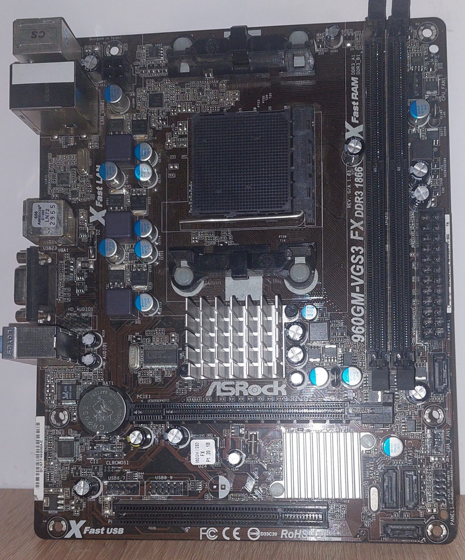 Материнська плата sAM3+ / ASRock 960GM-VGS3 FX / Socket AM3 plus / MicroATX 2x DDR3 - фото фото фото 3