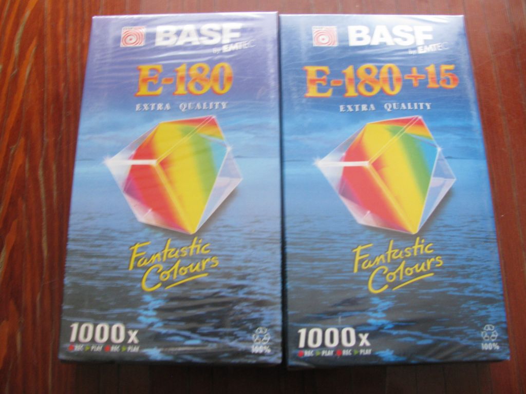 кассеты  видео BASF E-180  2шт - фото фото фото 0
