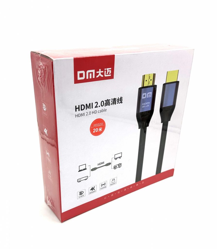 HDMI-кабель DM HI020 HDMI — HDMI 2.0 4K HD 20M - фото фото фото 2