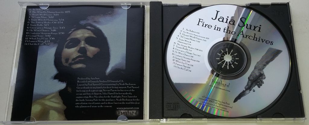 JAIA SURI Fire In The Archives CD - фото фото фото 1