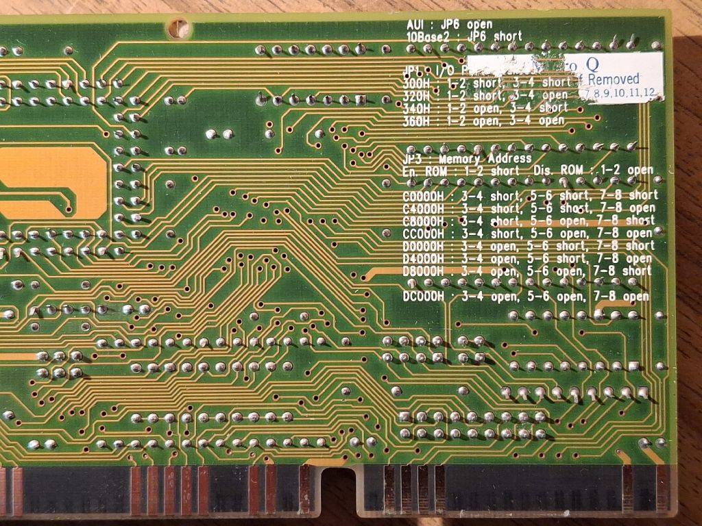 Сетевая карта ISA Ethernet card   (#02) - фото фото фото 5