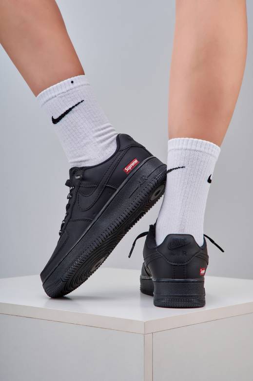 Nike Air Force 1 x Supreme Black 42 - фото фото фото 2