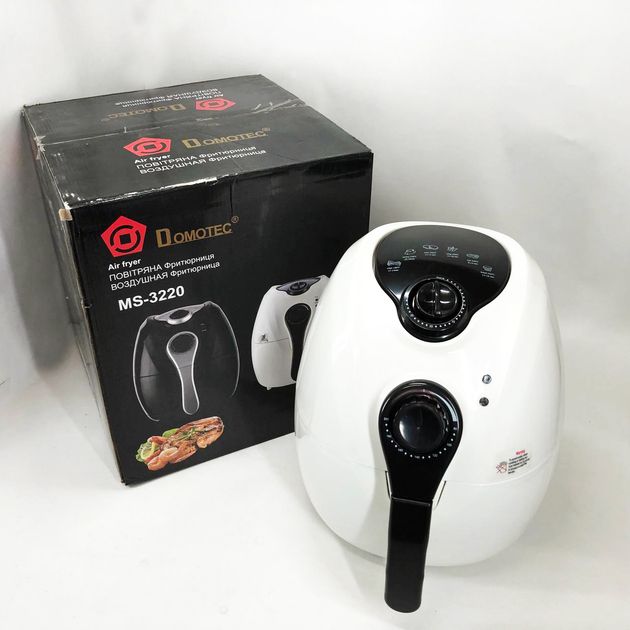 Аеро фритюрниця Air Fryer DOMOTEC MS-3220 білий - фото фото фото 3