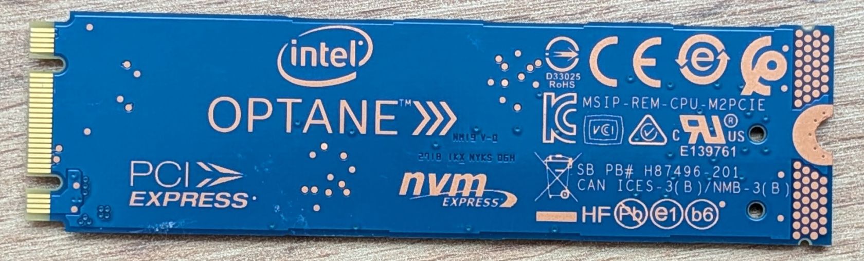 Накопичувач SSD Intel Optane Memory M10 MEMPEK1J016GAD 16GB M.2 2280 NVMe - фото фото фото 1