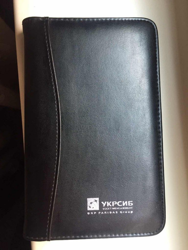 Шкіряна візитниця, картхолдер «УкрСиббанк». Кожаная визитница, картхолдер «Укрсиббанк». - фото фото фото 1