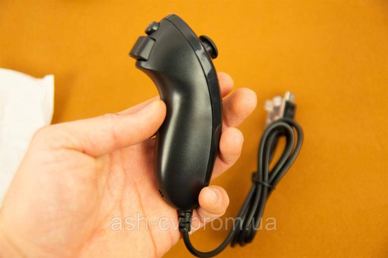 Джойстик, нунчак, для, Nintendo Wii, RVL-003, nunchuk,Black - фото фото фото 4