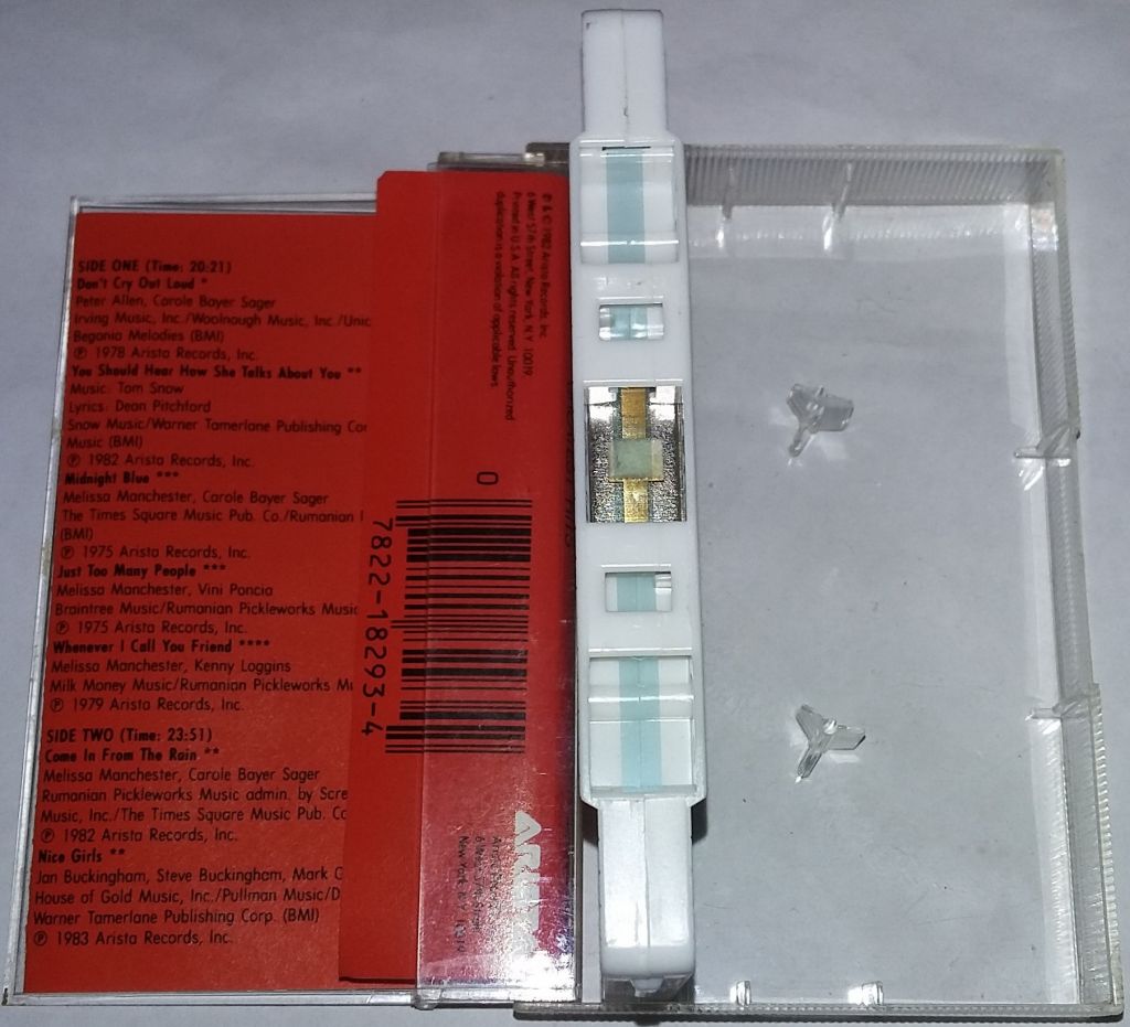 MELISSA MANCHESTER Greatest Hits.  Cassette US - фото фото фото 2