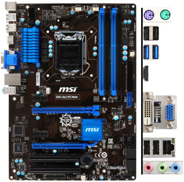 MSI B85-G41 PC Mate  (s1150, Intel B85, PCI-E 3.0x16) - фото фото фото 0