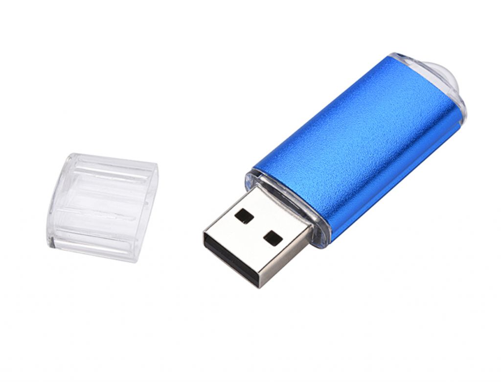 Флешка 128 Гб, USB 2.0, цвет - синяя, НОВАЯ - фото фото фото 1