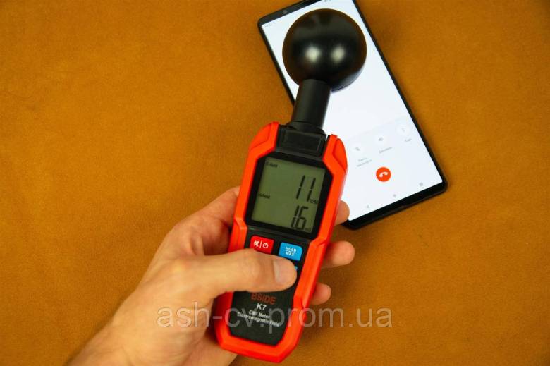 Вимірювач електромагнітного випромінювання, BSIDE, K7, Pro, Electromagnetic Detector, EMF Meter - фото фото фото 7
