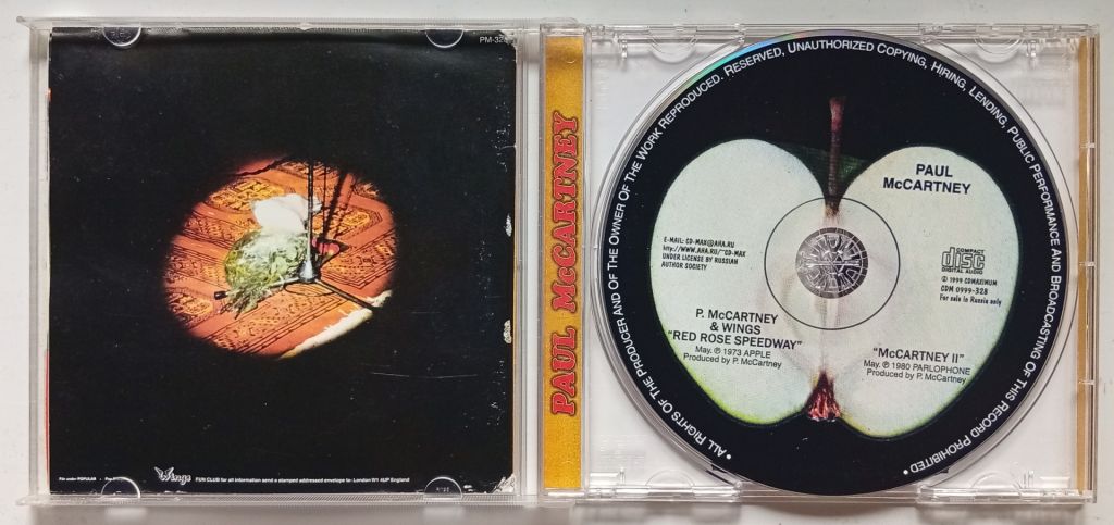 Paul McCartney - Red Rose Speedway + II 1973 + 1980  (CD-Maximum) - фото фото фото 1