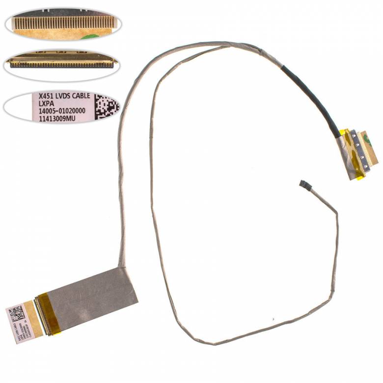 Шлейф матрицы для ноутбука ASUS (X451CA), LED (14005-01020000) - фото фото фото 0
