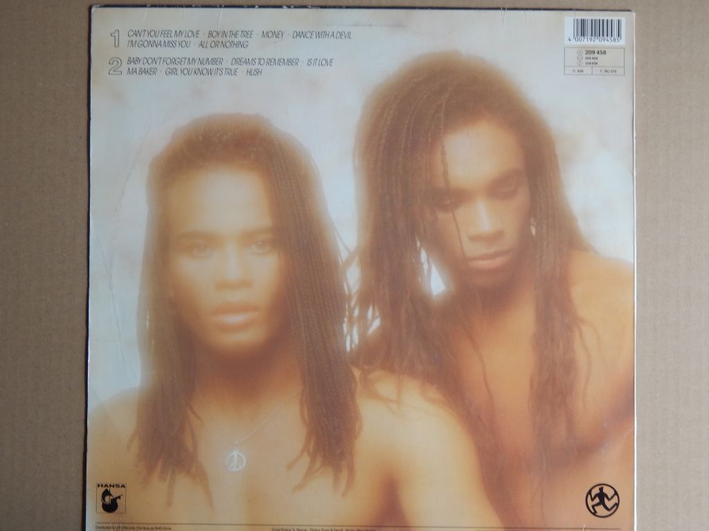Milli Vanilli ‎– All Or Nothing    (The First Album)   (Hansa ‎– 209 458, Germany) EX+/EX+ - фото фото фото 1