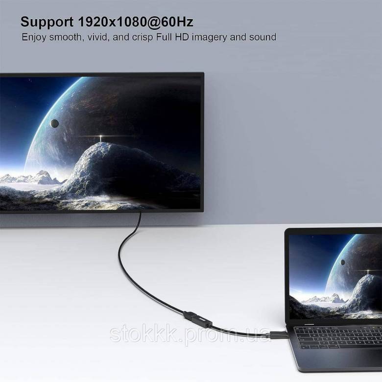 Адаптер Benfei DisplayPort  HDMI Уценка - фото фото фото 1