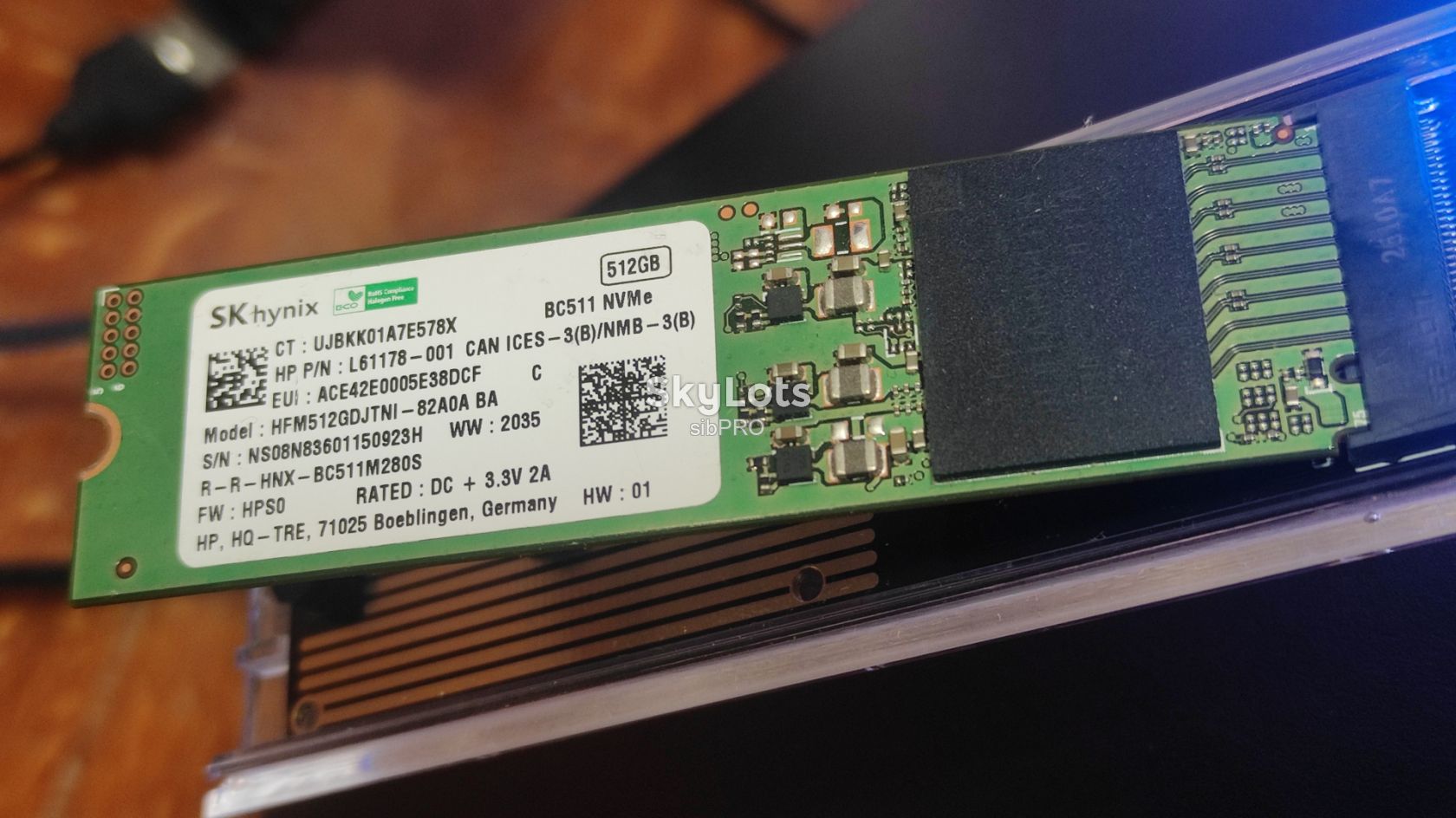 Накопичувач SSD M.2 512Gb NVME | 99% здоров'я | 47 днів напрацювання - фото фото фото 0