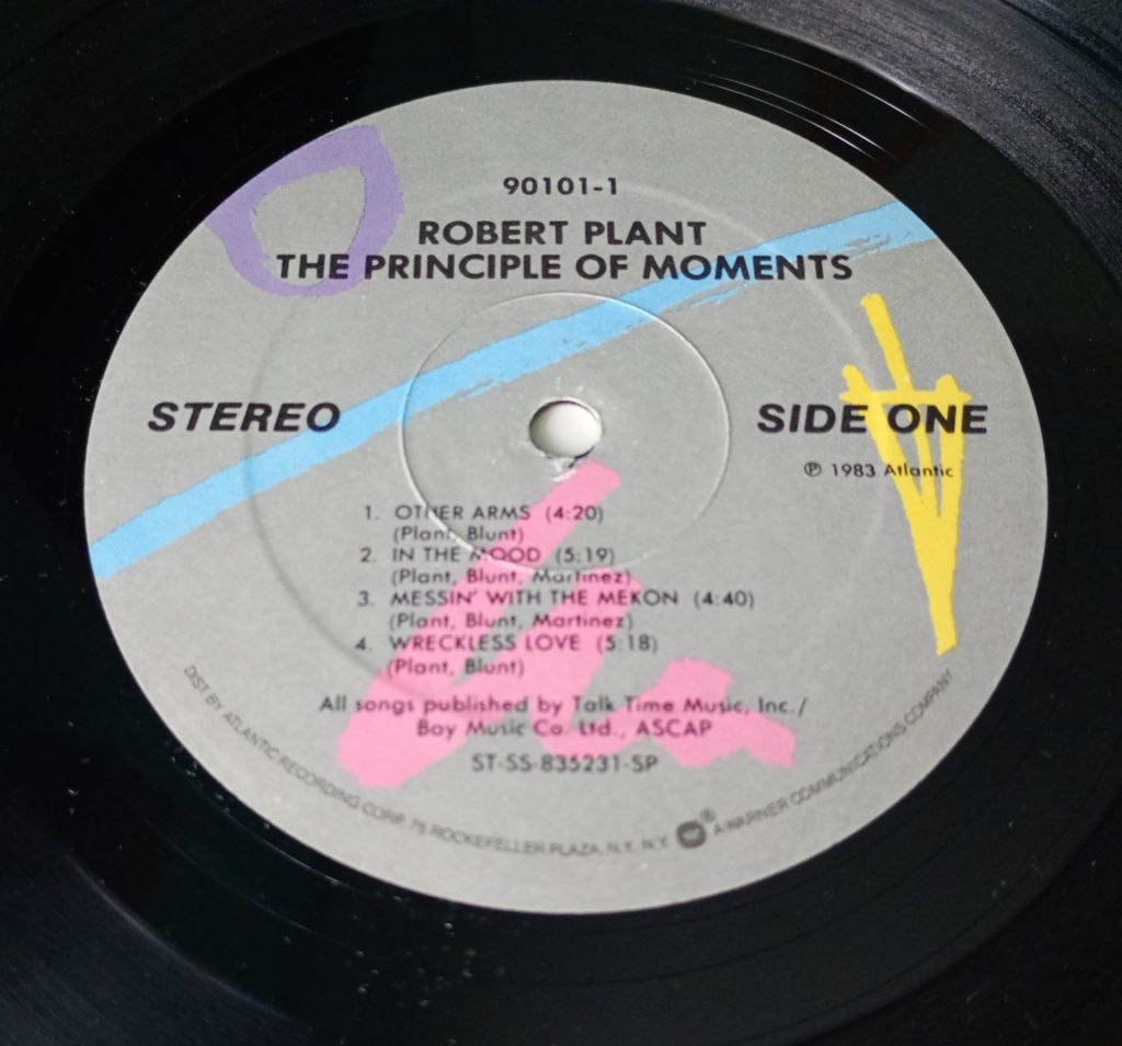 ROBERT PLANT The Principle Of Moments LP  EX-/VG++ - фото фото фото 2