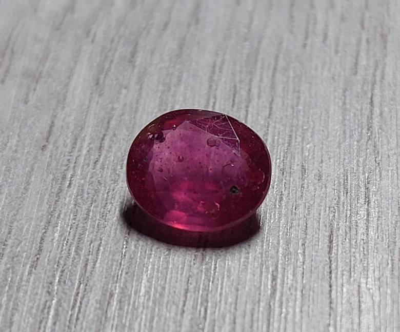 Рубин  2.51 Ct.  8.4 x 7.3 x 3.8 mm - фото фото фото 2