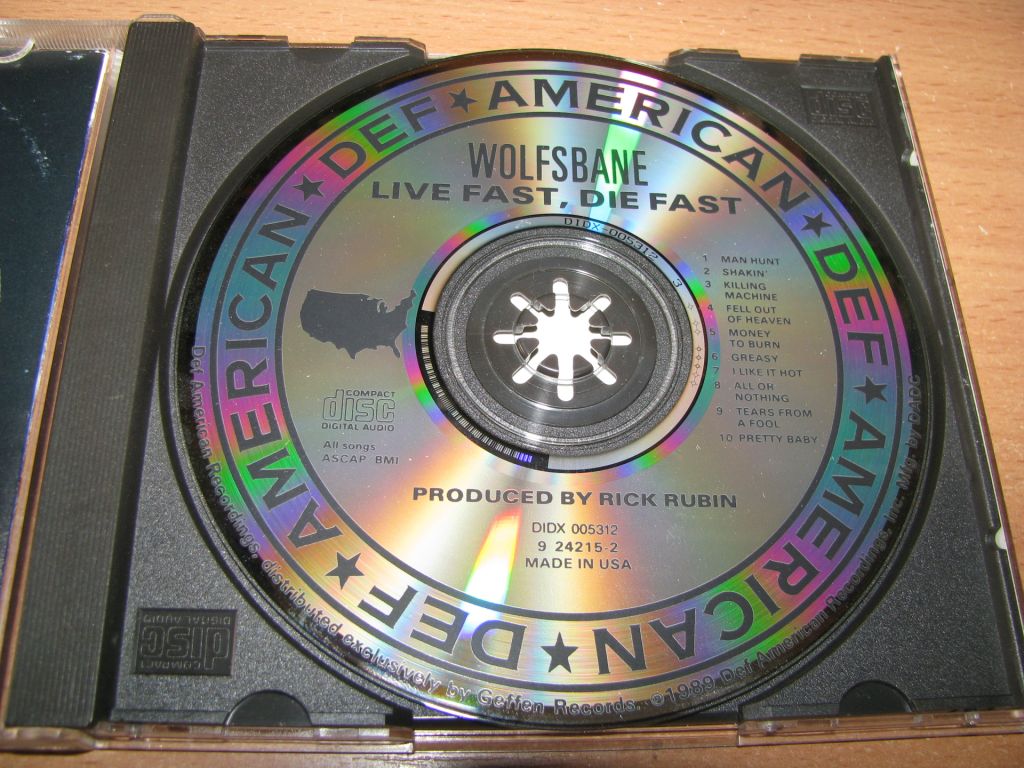 WOLFSBANE - Live Fast, Die Fast  (1989 Def American 1st press,USA) - фото фото фото 2