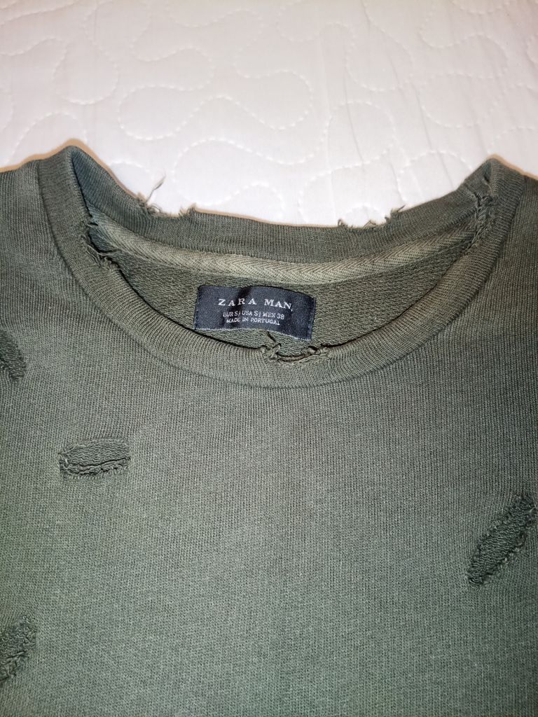 Рваный cвитшот Zara Man - фото фото фото 1