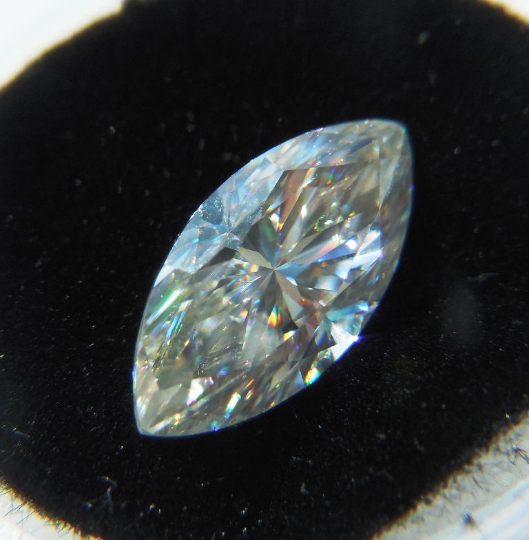 Муассанит 2.235ct VVS1 D, marquise - фото фото фото 1