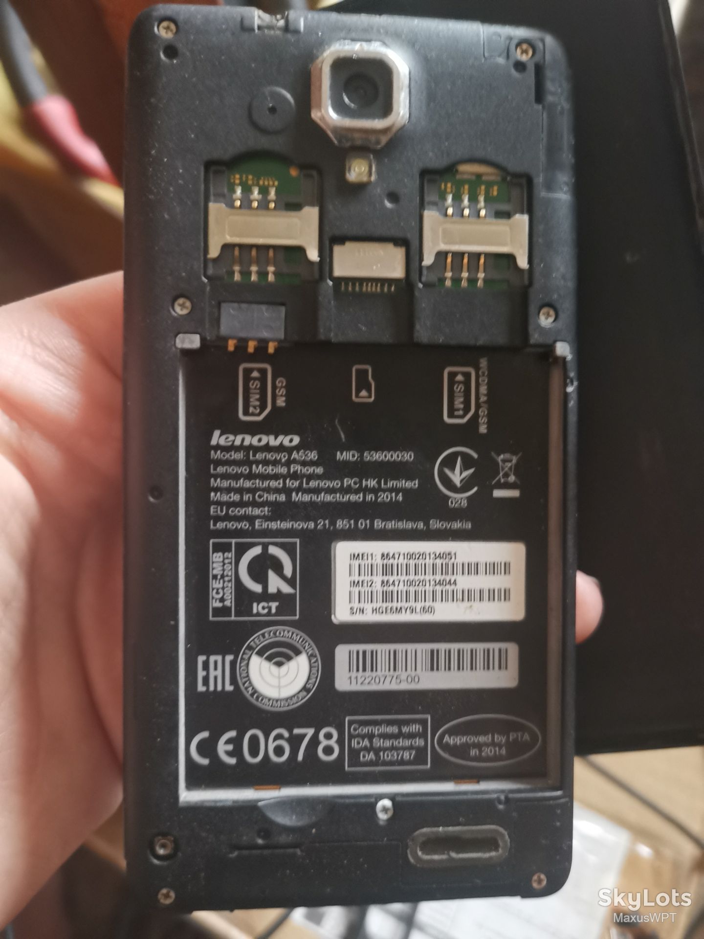 #274 Lenovo A536 black - фото фото фото 2