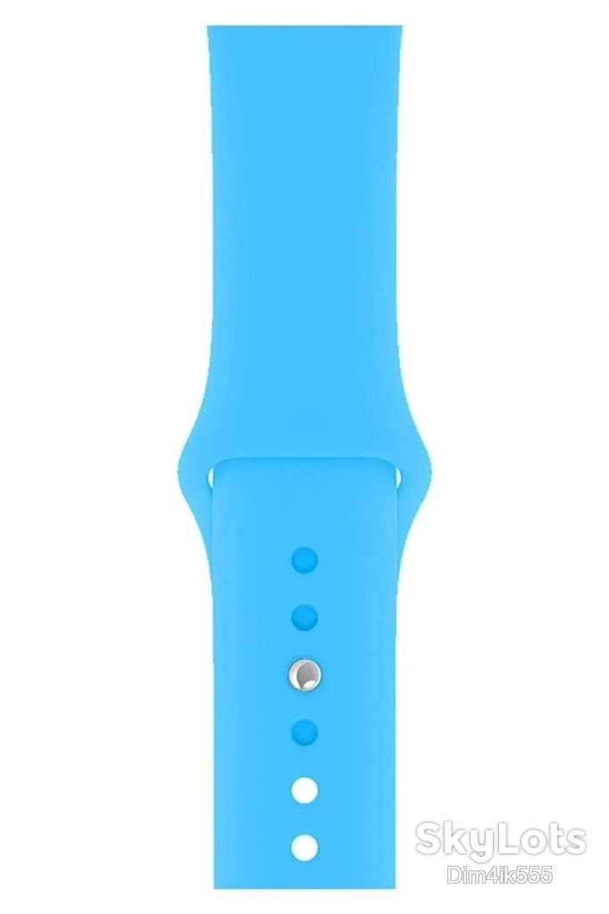 Ремешок силиконовый для Apple Watch 38-40-41mm S-M Blue - фото фото фото 1