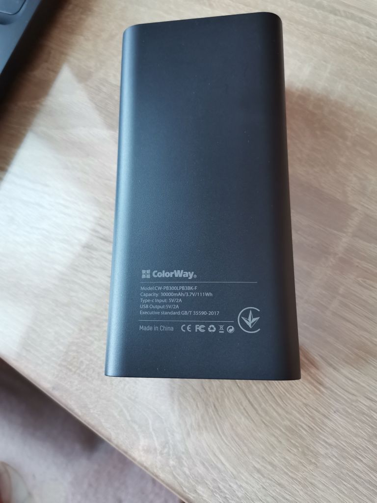 Power bank 30000 mAh Color Way CW-PB300LPB38K-F - фото фото фото 5