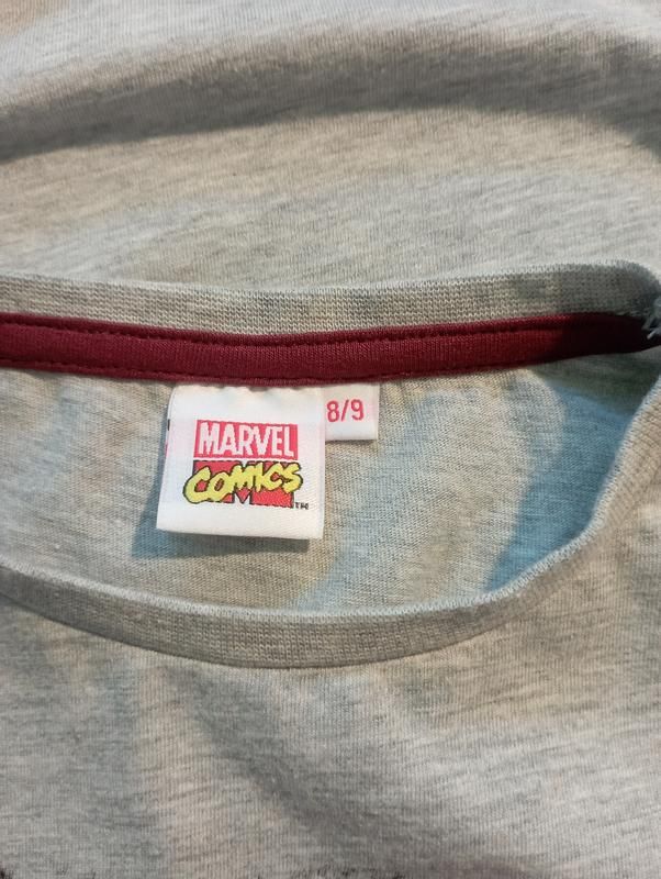 Сіра футболка marvel на хлопчика 8-9 років - фото фото фото 3