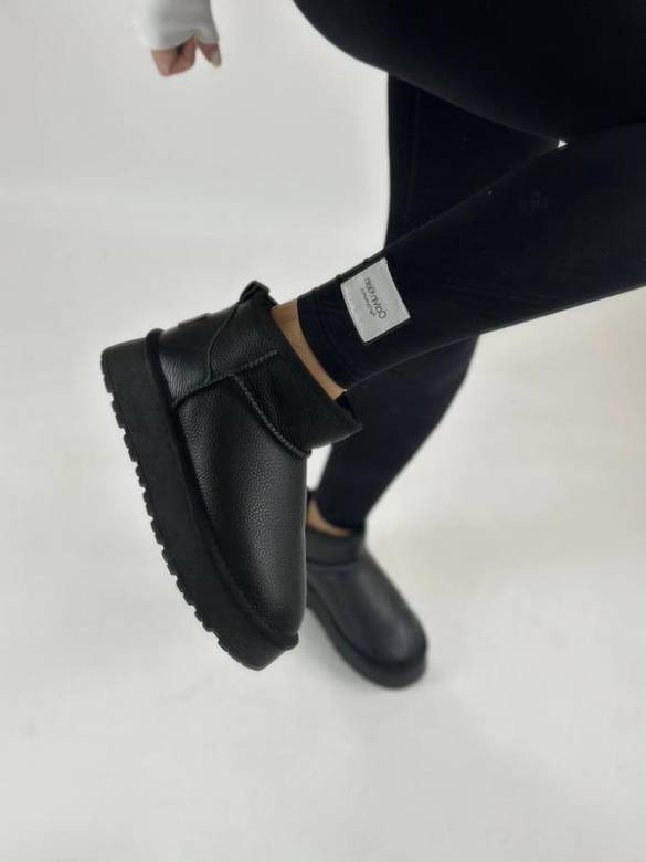 Угги кожаные на платформе, угги платформа 36-38,40р код 3124 - фото фото фото 7