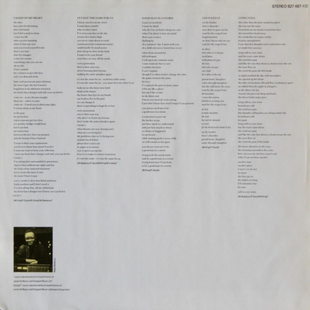 Level 42 - World Machine - 1985.    (LP). 12. Vinyl. Пластинка. Germany. - фото фото фото 3