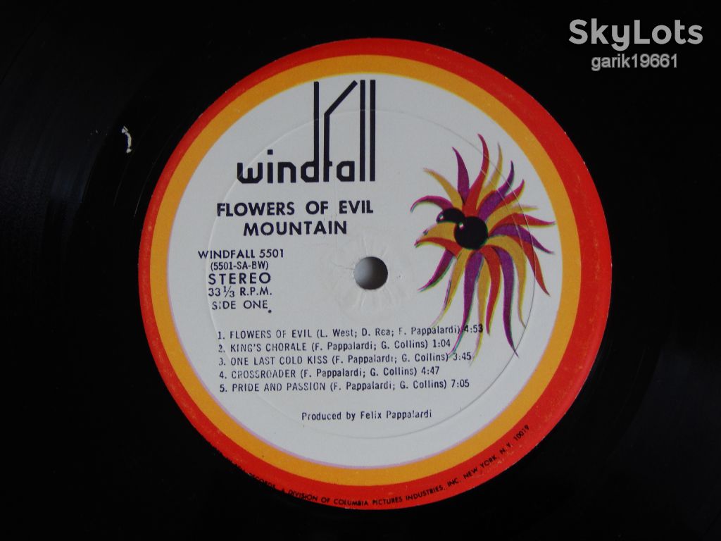 Mountain ‎– Flowers Of Evil   (Windfall Records ‎– 5501, US) EX/EX+ - фото фото фото 2