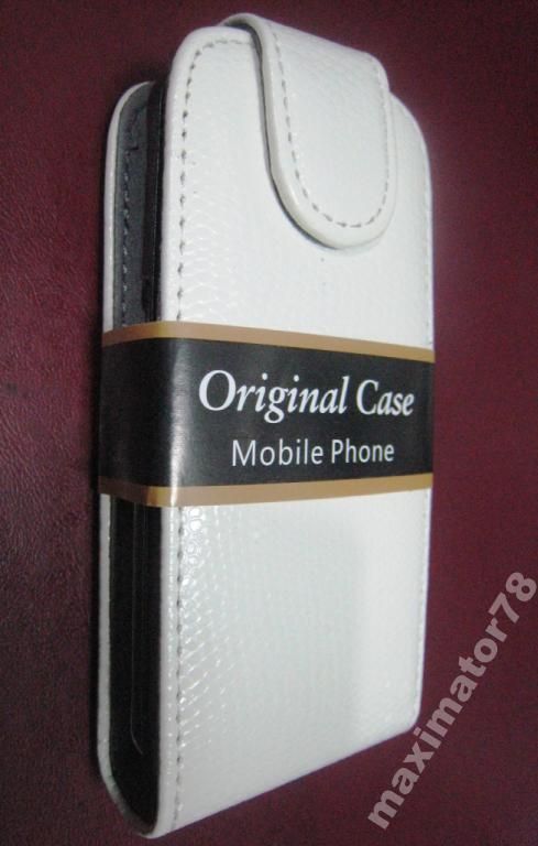ЧЕХОЛ-КНИЖКА CHIC-CASE NOKIA С6      БЕЛЫЙ КРОКО - фото фото фото 0