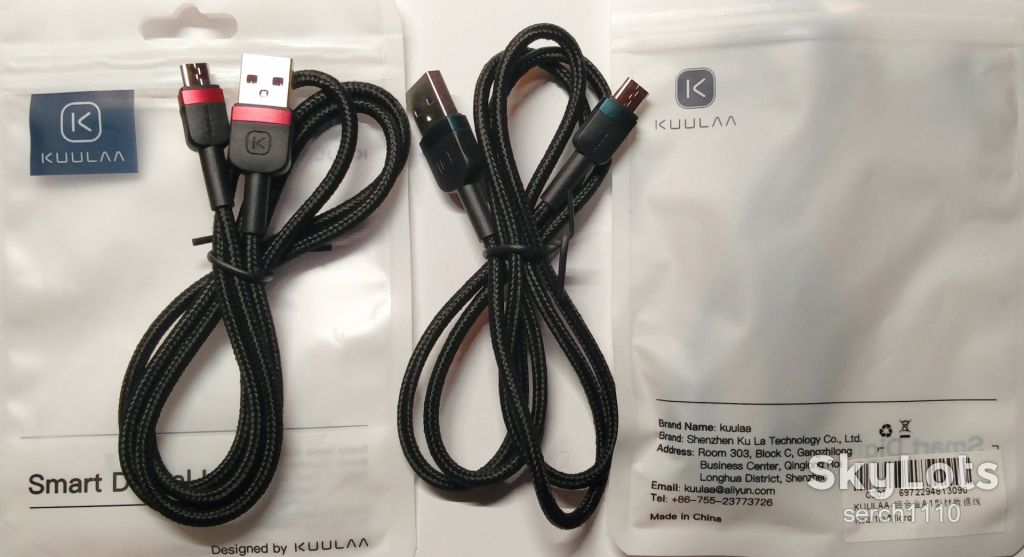 KUULAA С207 Micro USB Nylon кабель 5V/3A 1 м - фото фото фото 1