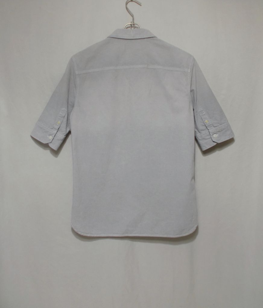 Рубашка джинсовая серая 'Allsaints' 'excavator 1/2 sleeve shirt' 40-42р - фото фото фото 2