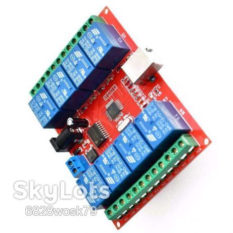 USB реле 8-канальный 12V relay module, для умный дом, Intelligent Controller      - фото фото фото 1