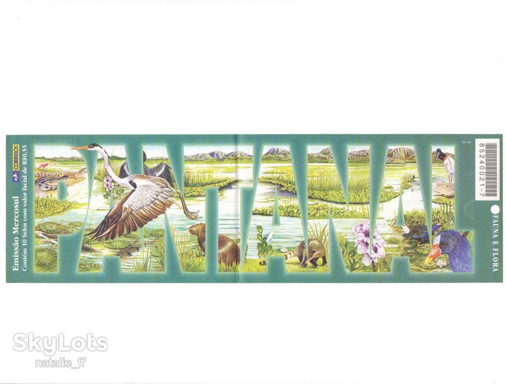 NM Фауна Бразилия  2001 г MNH - буклет - 2а скана - фото фото фото 1