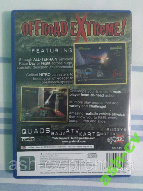 Диск для Playstation 2, гра OffRoad Extreme - фото фото фото 1