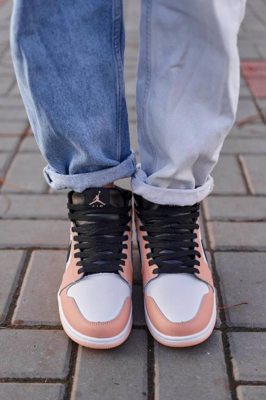Nike Air Jordan 1 Retro Mid Peach Fur 36 - фото фото фото 5