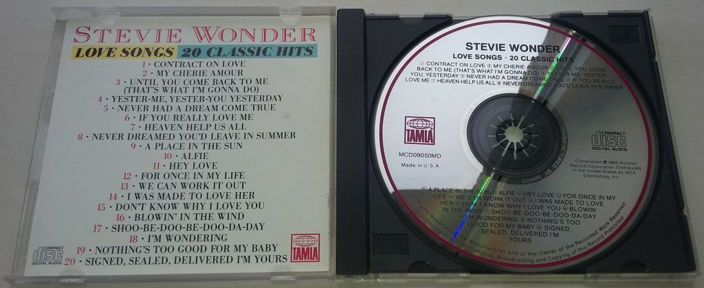 STEVIE WONDER Love Songs: 20 Classic Hits CD  US - фото фото фото 1