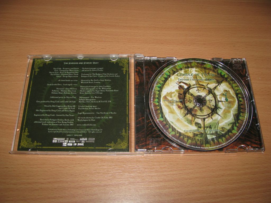 CRADLE OF FILTH - Damnation And A Day   (2003 Sony UK 1st press) - фото фото фото 1