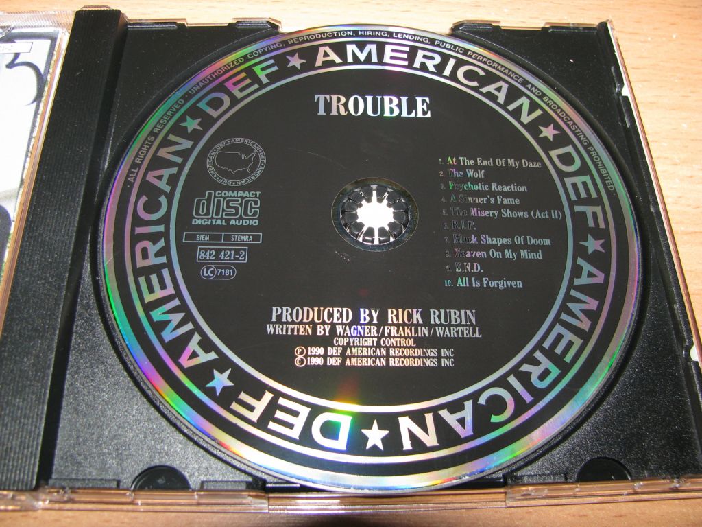 TROUBLE - Trouble  (1990 Def American PDO 1st press,W.Germany) - фото фото фото 2