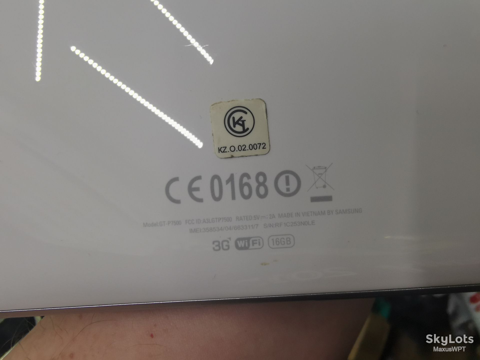 #1095 Sklad Samsung Tab GT P7500 7500 3G white - фото фото фото 3